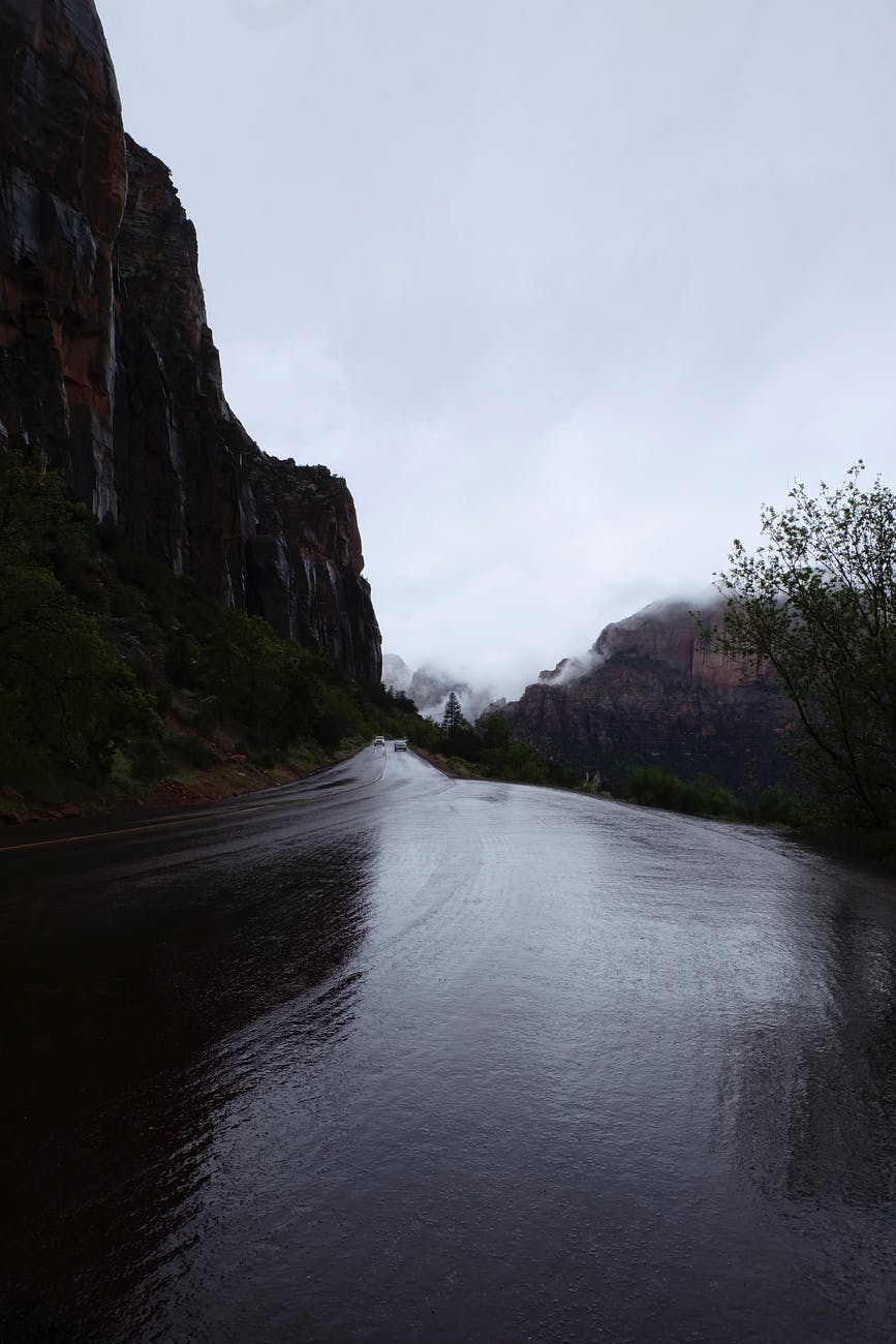 photo of wet road